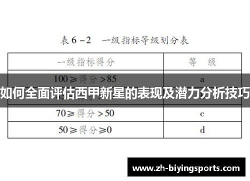 如何全面评估西甲新星的表现及潜力分析技巧